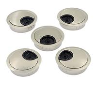 Metal Cable Grommet, 5Pc 2 Inch Desk Wire Cord Cable Grommets Hole Cover for Office PC Desk Cable Cord Organizer Cover