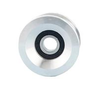 Metal Cable Laying Guide Wheel 85 Mm, U Channel Track, Built-in Hub, Single Pulley for Rope Alignment, Maintenance Rig Applications U Channel Sheave Line Redirector Rigging Wheel Hoist Guide Roller