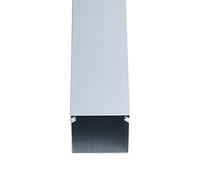 Metal Cable Raceway Hider for Floor and Wall, Sturdy Cord Management Kit with Buckle Design, Square Wire Trunking for Organized Spaces