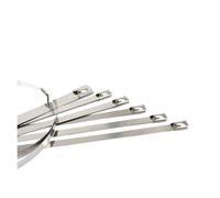 Metal Cable Ties 100PCS 8mm Width Self-Locking Stainless Steel Wires Metal Cable Ties self-Lock tie wrap Zip(8mmx350mm)