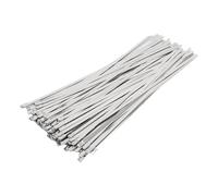 Metal Cable Ties Heavy Duty 304 Stainless Steel Self Locking Multi Purpose for Machinery Automotive 4.6x250mm 100PCS