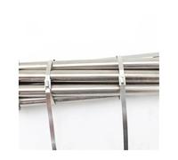 Metal Cable Ties Stainless Steel Cable Ties Metal Self Locking Fastening Rings Heavy Duty Cables Zip Tie Strap Exhaust Wrap Organizer(4.6x150mm,500PCS)