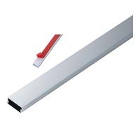 Metal Cable Trunking, Self-Adhesive Aluminum Alloy Cable Raceway Multicolor Multiple Sizes(Silver-1m-20x10mm)