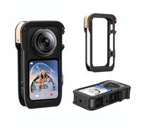 Metal Cage Frame for Insta360 X6 Camera, Protective Frame Stronger Construction Aluminum Cage Mount with Quick-Release Lock for Insta360 X6 Accessories