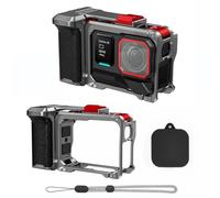 Metal Camera Grip Holder for Insta360 Ace Pro 2/Ace Pro, Action Camera Ergonomic Stand Grip Aluminum Alloy Street Vlog Support Shooting Bracket Quick Release Mount Protective Bezel