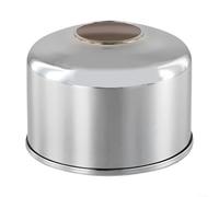 Metal Camping Propane Canister Cover for 230g G2 Tank - Functional Iron Case to Support Fuel Canister Safety in Outdoor Environments (Silver)