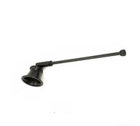 Metal Candle Snuffer with Swing Bell Design Extendable Handle for Safe Extinguishing Minimalist Accessory for Homes Wedding Decor(Black（2）)