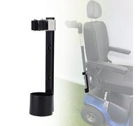 Metal Cane Holder for Mobility Scooters & Power Chairs - Walking Stick Stand Support for Wheelchairs, Walkers and Scooters Accessories