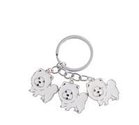 Metal Car Keychain Keyring Dog Keychain Bag Purse Charm Pendant for Men Women