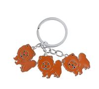 Metal Car Keychain Keyring Dog Keychain Bag Purse Charm Pendant for Men Women