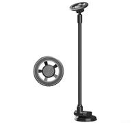 Metal Car Phone Holder Long Arm Anti-Shake Dashboard(Black)