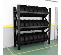 Metal Car Tire Rack Racks For Warehouse Storage, Trucks Tire Stand Large Loading Capacity Tyre Rack, Wheel Rim Tire Storage Rack,Blue-150X40X200Cm/59.1X15.7X78.7In,Black-120x40x200cm/47.2x15.7x78.7in
