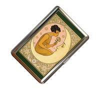 Metal Card Case Slim Signal Blocking Vintage Box
