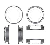 Metal Case Compatible for CMF BY NOTHING Watch Pro 3, Smart Watch Bezel Frame Replacement Smartwatch Hard Shell Sleeve Cover Bumper Guard (gray)