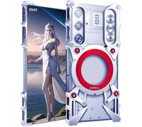 Metal Case for Nubia Redmagic 9 Pro, Cover for Red Magic 9 Pro+ Cellphone, Border Mobile Phone Shell, Bracket -Silvery