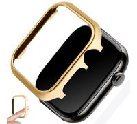 Metal Case Protection Compatible with Apple Watch Series 10 41 mm, Gold Aluminium Protective Case, Anti-Fall Watch Case, Ultra Thin Case, Bumper, Smartwatch Accessories for iWatch Series SE/9/8/7 41