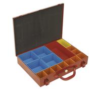 Metal Case with 15 Storage Bins - Sealey APMC15 New