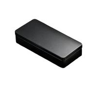 Metal Cash Box Portable Rectangular Empty Tin with Lid | Cash Savings Container for Coin Keepsakes Bank Bill Stamp Jewelry Office Home