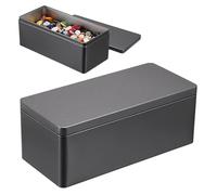 Metal Cash Box,Security Organizer Rectangular - Currency Tray Money Holder Case - for Bill Coin Key Tickets Organization Office Business School Vanity Daily Travel