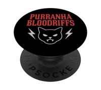 Metal Cat Funny Metalhead Cat Goth Cat Lover Heavy Metal PopSockets Adhesive PopGrip