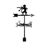 Metal Cat Ornament Weathervane Retro Wind Vane Iron Direction Indicator Installation Roof Garden Art Décor Accessories for Farm Garden Yard,Style 4 (Style 1)