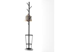 Metal Cat Rack with Umbrella Holder - Free-Standing Cat Tree Stand for Living Room Bedroom & Office - Stylish Black & White Design