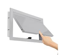 Metal Ceiling Access Panel 120° Opening Touch Latch Drywall Service Door Attic Inspection Hatch Grey 500x400mm (20x16in) Durable & Easy Installation