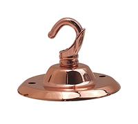 Metal Ceiling Rose Hook Plate 75mm Rose Gold Pendant Light Fitting Antique Single Out Side Fitting with Accessories for Chandeliers Pendant Lights Wall Lamps Hanging Lights Planters Decorations