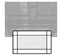 Metal CeiliTiles PainteWire Wall GriPanel Indoor Partit Room Divider for Bars anStal (130x100cm)