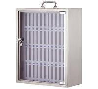 Metal Cell Phone Storage Cabinet12/24/36/48/60 Slots Mobile Phone Organizer for Classroom Office FactorySilver Color Durable Management Solution