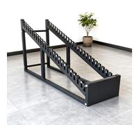 Metal Ceramic Tile Display Rack, Building Material Sample Display Rack, Tile Sample Storage for Retail, Trade Show, Vendor, Save Space, Easy Assembly(28cm/11in)