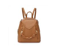 Metal Chain 2-In-1 Backpack/Crossbody JFY Brown One Size