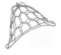 Metal Chain Basketball Net for Regulation-Size Hoops - Galvanized Finish Provides Long-Term Resistance to Environmental Wear (Silver & Gold)