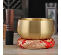 Metal Chakra Meditation Singing Bowl, Authentic Handmade Sound Bowl, Easy-To-Play Singing Bowl for Beginners, Chakra Balancing, Zen，12cm