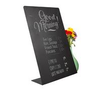 Metal Chalkboard Sign - Food Signs for Party Buffet, Mini Chalkboard Sign, Food Display Card, Kitchen Tabletop Chalkboards, Small Standing Menu Boards for Wedding (Large - 43x28)