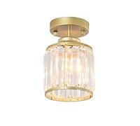 Metal Chassis Chandelier Gold White European Wrought Iron Round Crystal Ceiling Lamp Suitable for Bedroom Study Hallway Staircase Hanging Lamp Change for The Better