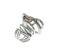 Metal Chastity Cage Bondage Sex Toys - Breathable Cock Cage for Men with Invisible Lock & Auxiliary Belt Adult Sex Toys for Male for Long-Term Wear