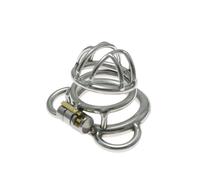 Metal Chastity Cage Bondage Sex Toys - Breathable Cock Cage for Men with Invisible Lock & Auxiliary Belt Adult Sex Toys for Male Penis Exercise and Abstinence