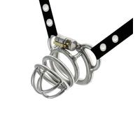 Metal Chastity Cage Bondage Sex Toys - Breathable Cock Cage for Men with Invisible Lock & Auxiliary Belt Adult Sex Toys for Male for Long-Term Wear