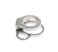 Metal Chastity Cage Cock Cage - Flat Chastity Cage with Invisible Lock, Comfortable Chastity Devices Penis Cage BDSM Sex Toys for Men's Penis Restraints