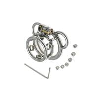 Metal Chastity Cage Cock Cage - Male Flat Chastity Cage with Invisible Lock, Comfortable Chastity Devices Penis Cage Adult Sex Toys for Men's Penis Restraints