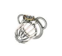 Metal Chastity Cage Cock Cage Male Sex Toy- Flat Chastity Cage with Invisible Lock, Comfortable Chastity Devices Adult Sex Toys for Men