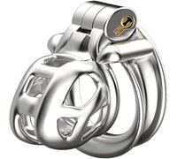 Metal Chastity Cage for Men Stainless Steel Penis Cage Chastity Cock Cage Chastity Cages Extreme Penis Cage Metal Bondage Slave Sex Toy BDSM Fetish Penis Cage(S,48mm)