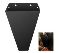 Metal Chicken Cone, Battle Funnel for Poultry with Rust Protection Coating, Large Poultry Cones for Retaining for Slaughters of Small Roosters and Large Chickens (26.1 x 22.6 x 35.4 cm)