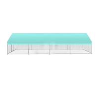Metal Chicken Coop, Hen House, Chicken Cage, Poultry Pet Hutch Large Metal, with Waterproof Cover, Walk-in Poultry Chicken Coops, Heavy Duty Chicken Run, for Yard, Farm(315x118.1x78.7in)