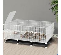 Metal Chicken Coops Freely Assembled Iron Material Small Animals House Rabbit Hutch Encrypted Gap