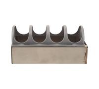Metal Chicken Feeder Trough with Removable Top and Holes | Reduced Spill Design, Stainless Steel and Plastic Build, Quick Refill, for Cages and Outdoor Use