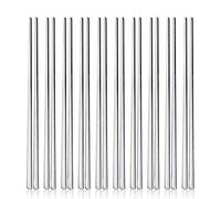 Metal Chopsticks,10 Pairs Stainless Steel Flat Chopsticks, IQCWOOD Premium Reusable Metal Chopstick, 8.66 Inch Dishwasher Lightweight Korean Chopsticks Set Reusable Classic Style for Dinner