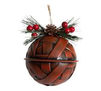 Metal Christmas Bell Decoration, 3.15" Colorful Hanging Baubles Ornaments, Christmas Bell Pendant for Indoor Outdoor Garden Wall Yard Wedding Parties Decor