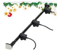 Metal Christmas Garland Hook - Reusable Tension Rod, Strong Heavy Duty Hanger | Hanging Solution for Doors , Adjustable Length A Perfect Custom Fit with U